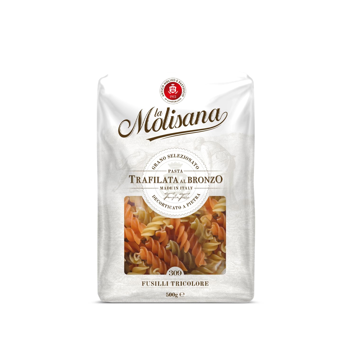 La Morisana fusilli, Tricolore (No.309) 500g