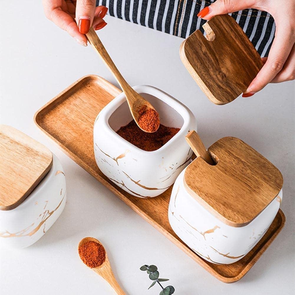 1 Pezzo Barattolo Contenitore da Cucina in Ceramica 600 ml 11 x 16 cm 3 Colori