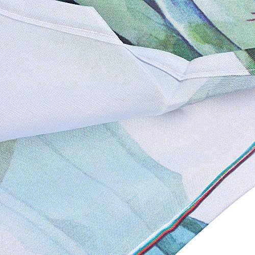 YONG-SHENG Tropical Plants Cactus Shower Curtain Waterproof Mildew Resistant Polyester Fabric Bathroom Setswith 12 Hooks(180 x 180 cm|100% Polyester)