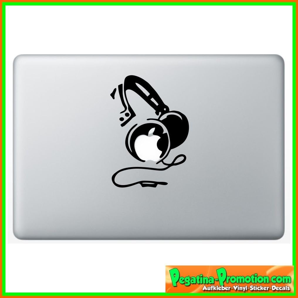 Funny Macbook Air Sticker " Headphone "11 13, Macbook skin 13, 15, 17 inch Apple Notebook Decal Decals
