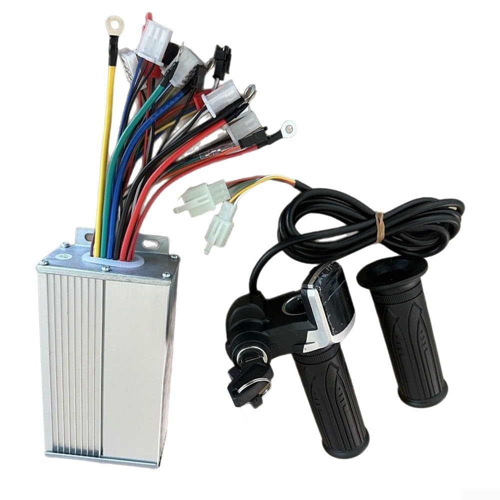 Kit de commande de vélo électrique avec guidon d'accélérateur LCD pour batteries 36 V/48 V/64 V/72 V (48 V64 V72 V)