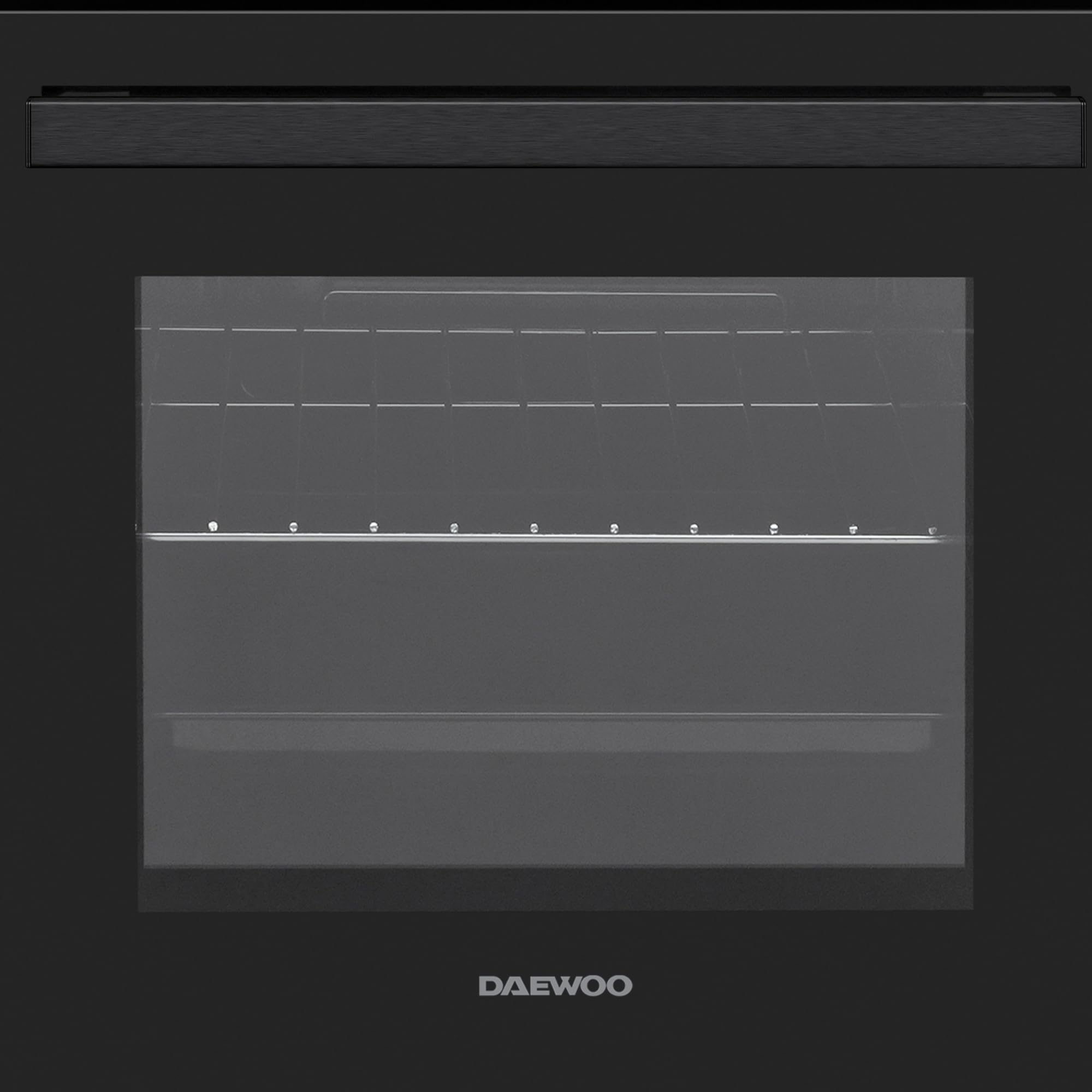 Daewoo F5EV15BL1DE Standherd mit Glaskeramik-Kochfeld/A/Garraumvolumen: 55 L / 5 Beheizungsarten mit Ober-/Unterhitze/Digitaler Timer / 4 Kochzonen/Schwarz