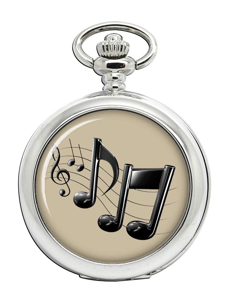 Giftshop UKMusic Notes Full Hunter Pocket Watch