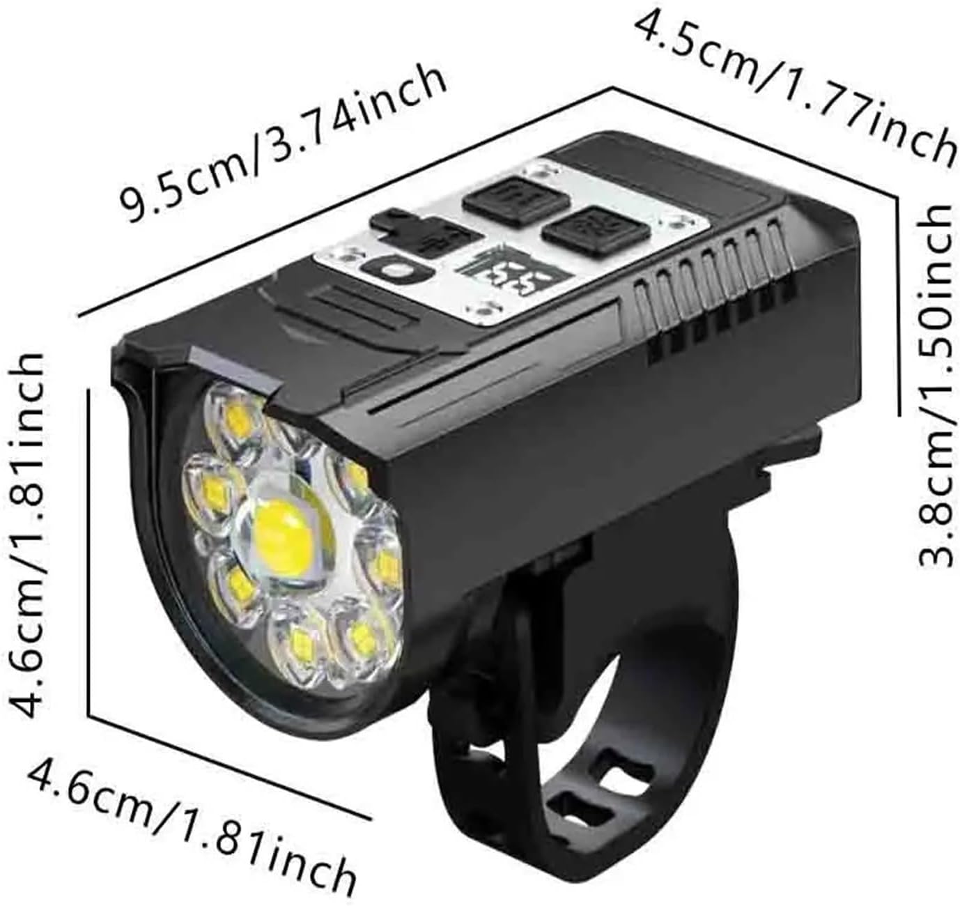 Bicycle Lights Bike Light Front Lights Intelligent Sensor Flashlight Headlight Cycling Lamp Riding Accessories