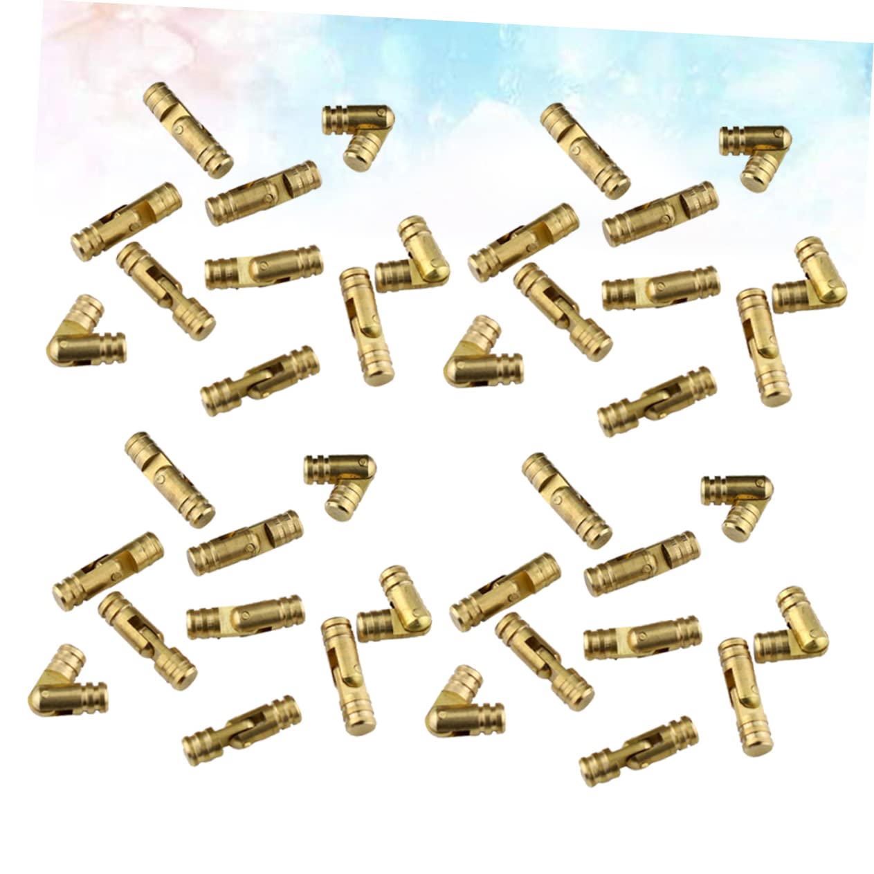 Gatuida Self Closing Spring Hinges 5x25mm Box Hinges Stainless Steel Mute Easy Installation