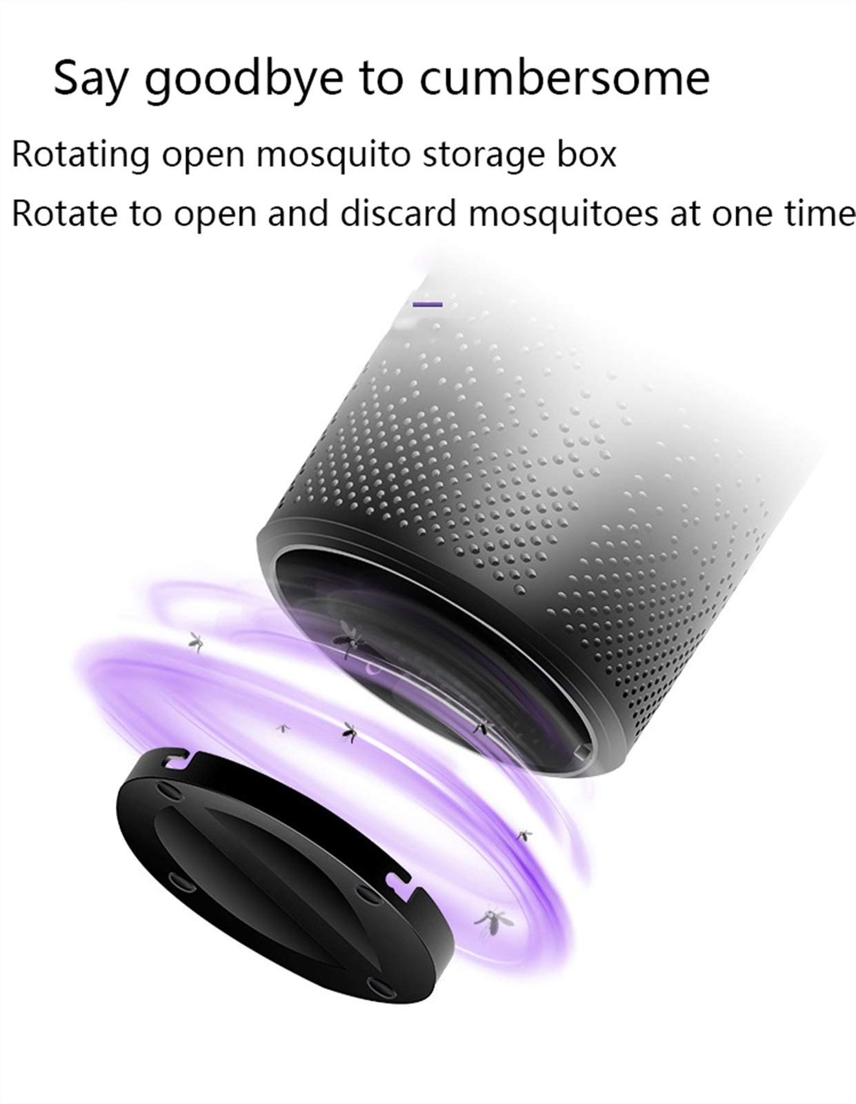 Zanzariera Elettrica，Lampada Mosquito Killer Bug Zapper Potenti zanzariere UVOutdoor Antipioggia Insect Killer