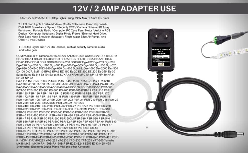 AASHIE N HOME'S 12v Li-ion Battery Charger for Power Tools Lithium Battery Charger Adapter Battery Charging Adapter for Power Tools 12 Volt Charging Indicator 1.2 Mtr Long Cord 4