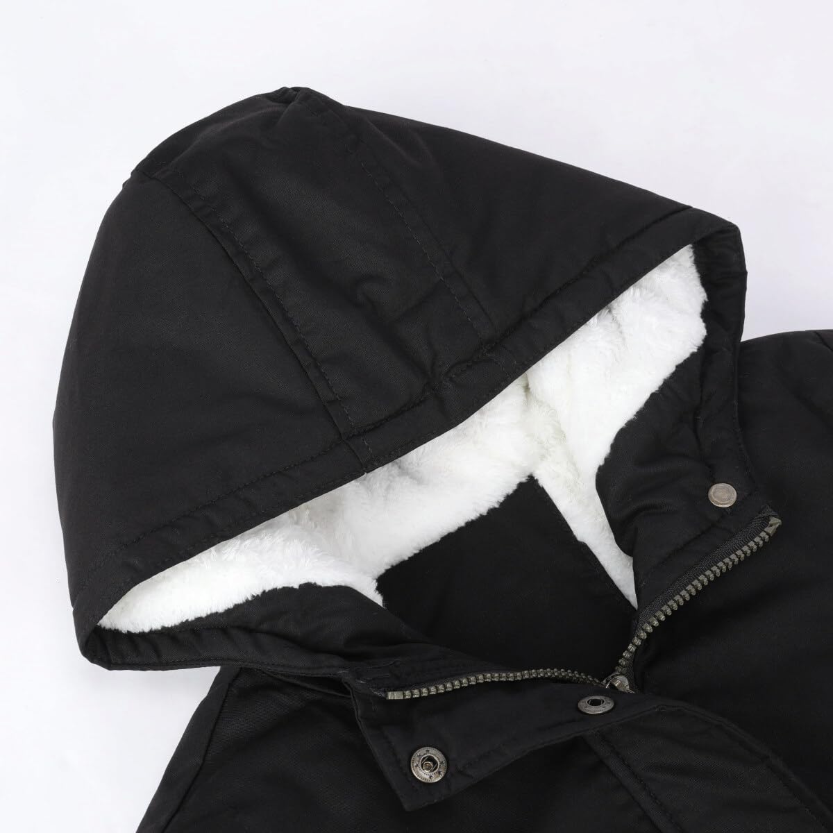 YYNUDA Manteau Femme d'hiver Chaud Parka Mi-longue Veste d'hiver Blouson à Capuche épais Fourrure Blouson avec Capuche Grande Taille