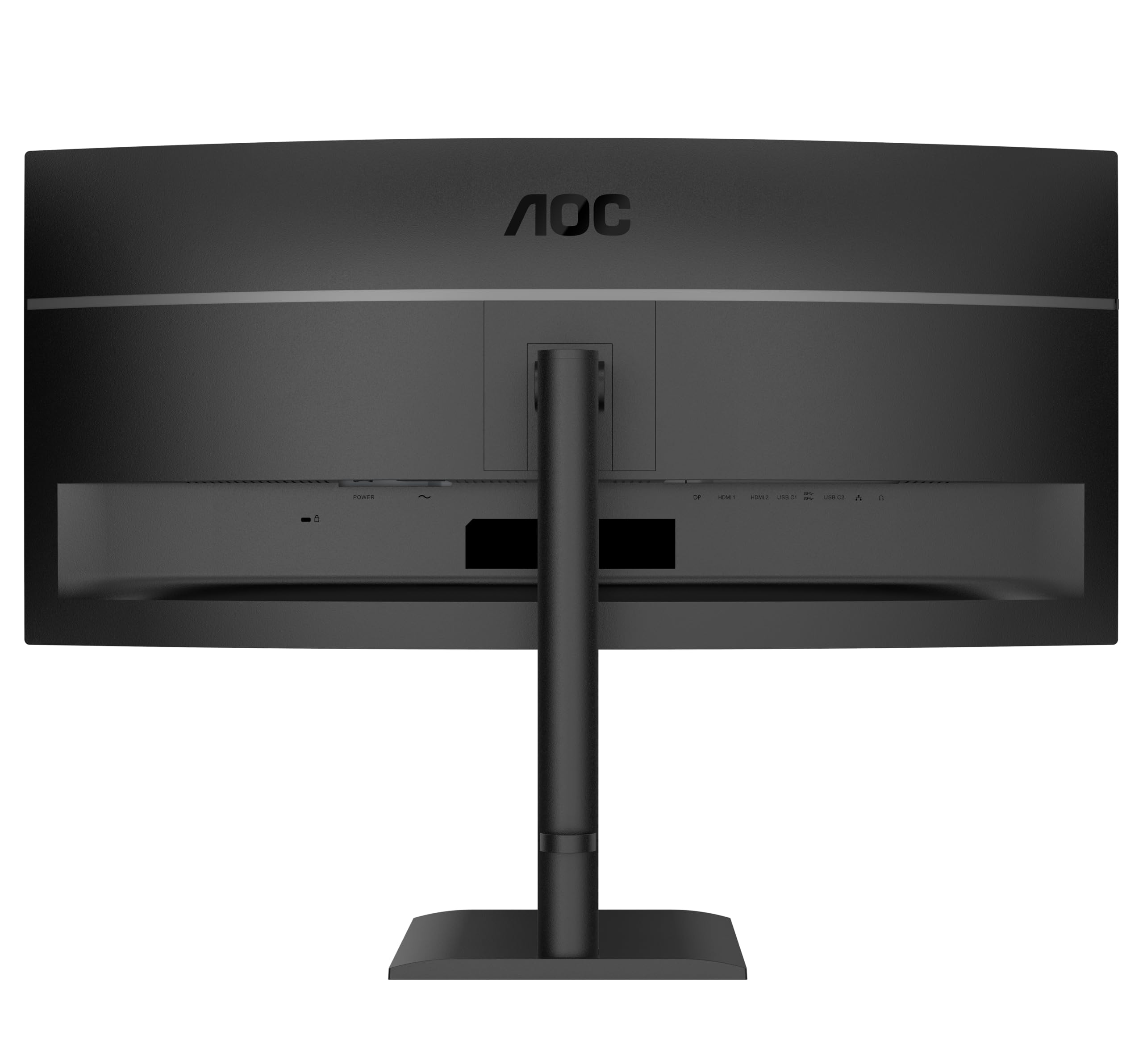 AOC CU34E4CV da 34 pollici WQHD Monitor, 120 Hz, VA, MPRT 4 ms, sincronizzazione adattiva, HDR Ready/HDR10, regolazione dell'altezza, altoparlante, (3440 x 1440, HDMI 2x 2.0, DP 1x 1.4 Hub USB) Nero