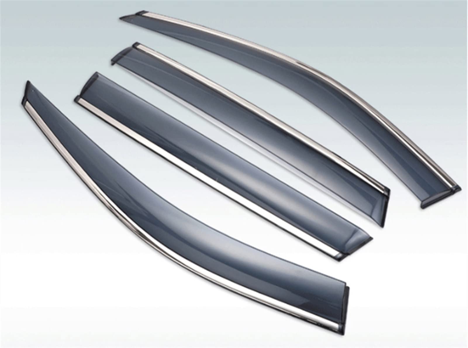 Deflettore Pioggia Auto Accessori per Auto in Plastica Visiera Esterna Vent Shades Finestra Sole Pioggia Guard Deflettore per Cadillac CT6 2016-2019 Deflettorl Antiturbo per Auto