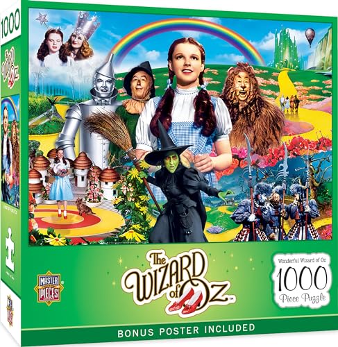 MasterPieces 1000 Piece Jigsaw Puzzle for Adults, Family, Or Youth - Wonderful Wizard of Oz - 19.25'x26.75'