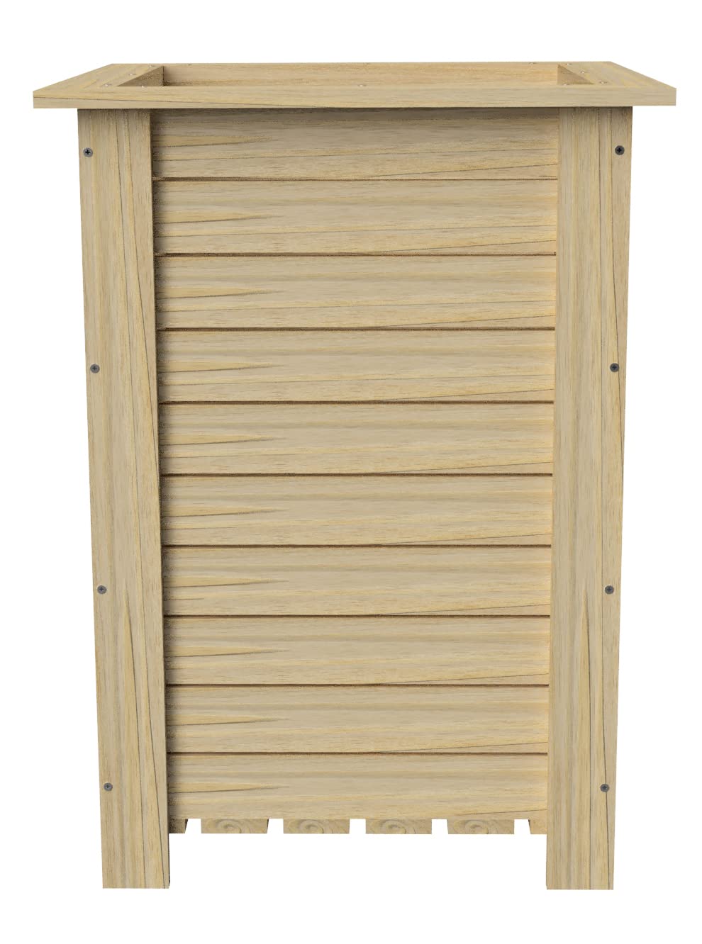 Blumentopf Aus Holz Pflanzentopf Pflanzkasten Natürliche Holzkiste Blumenkasten Kräuterbeet Pflanzkübel Echtholz Innen Außen 40 x 40 x 54,5 cm