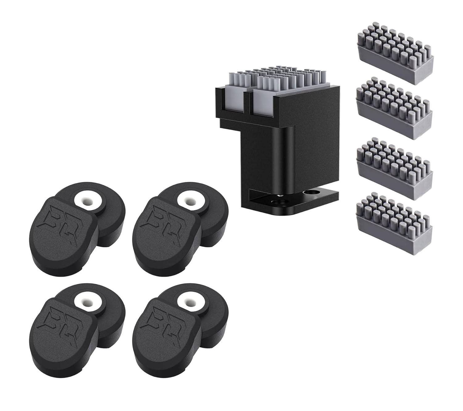 BIQU Panda 4Pcs Panda AMS Guard + Nozzle Brush + 4PCS Extra Silicone Brush Kit for Bambu-Lab P1S/P1P/X1C/X1E 3D Printers
