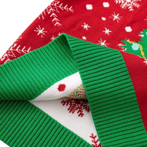 Image of Ugly Christmas Sweater for Girls Funny Xmas Knit Pullover Shirts Kids Child Holiday Jumper Tops Outfit 2-14 Years