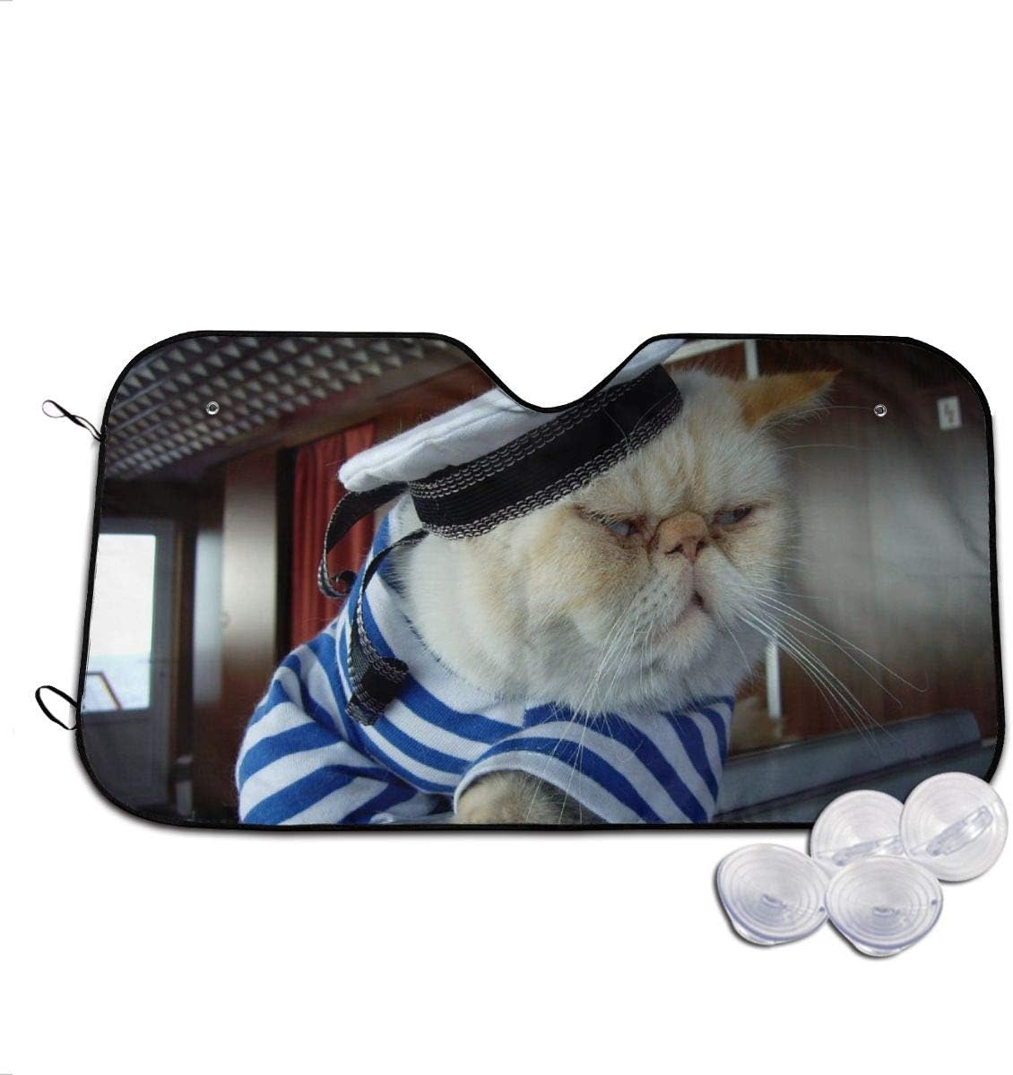 NALAnC Cats Sailors Car Windshield Sun Shade Blocks UV