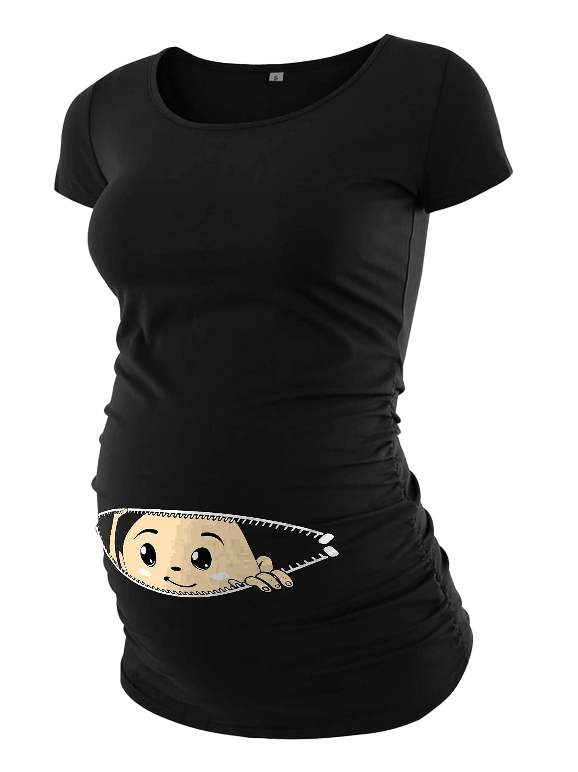 Graphic Maternity Shirts for Women - Comfortable Pregnancy Gifts for Pregnant Mom T-Shirts Tops