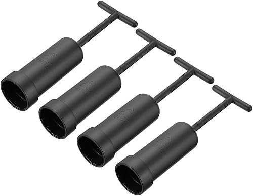 MECCANIXITY Herramienta de extracción de anillo de enchufe G9, accesorios de reemplazo de luz, PVC negro, paquete de 4