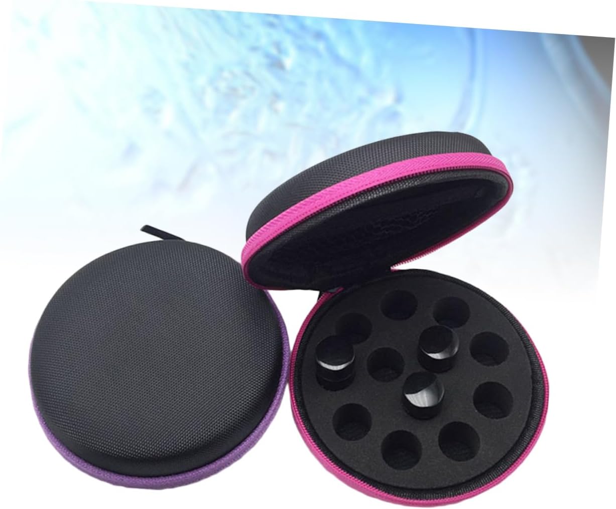 MERRYHAPY 4pcs Storage Case for Bottles Portable Zipper Bag for Travel Random Protects against Dust and Bumps