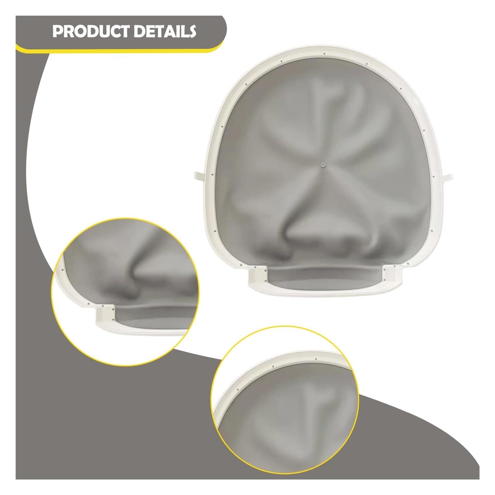 Generico Pad Inferiore in Silicone di Ricambio per lettiera Automatica | Tappetino in silicone e PP che aiuta a trattenere la lettiera, facile da pulire, 45 x 43 x 3 cm
