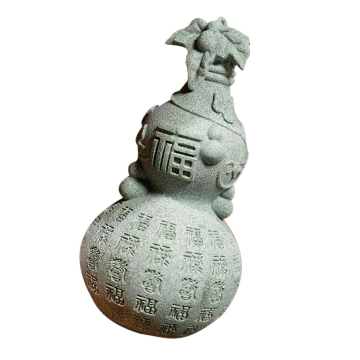 BESTYASH Deko Kalebasse Glücksbringer Feng Shui Figur für Tisch und Eingang Traditionelle Chinesische Wohlstandsdekoration Vielseitiges für Einweihung und Feierlichkeiten