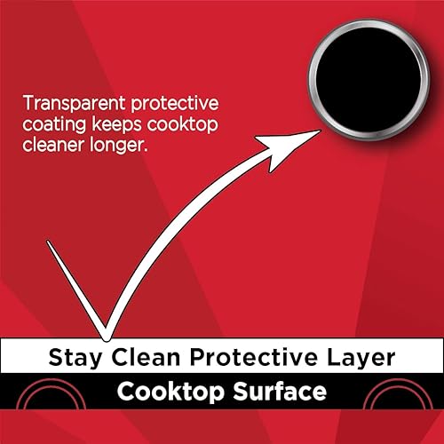 Miniatura 3 de Limpiador y pulido de cristal mágico  16 onzas  Limpiador profesional de cocina casera y polaco para uso en inducción cerámica y gas portátil