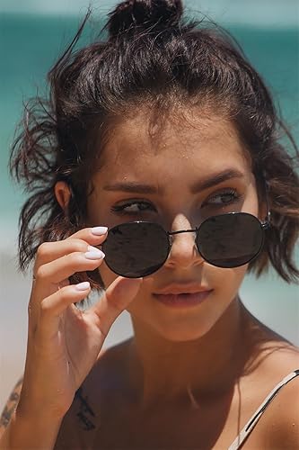 Miniatura 2 de GIFIORE Gafas de sol redondas pequeñas polarizadas para mujeres y hombres, clásicas retro vintage UV400