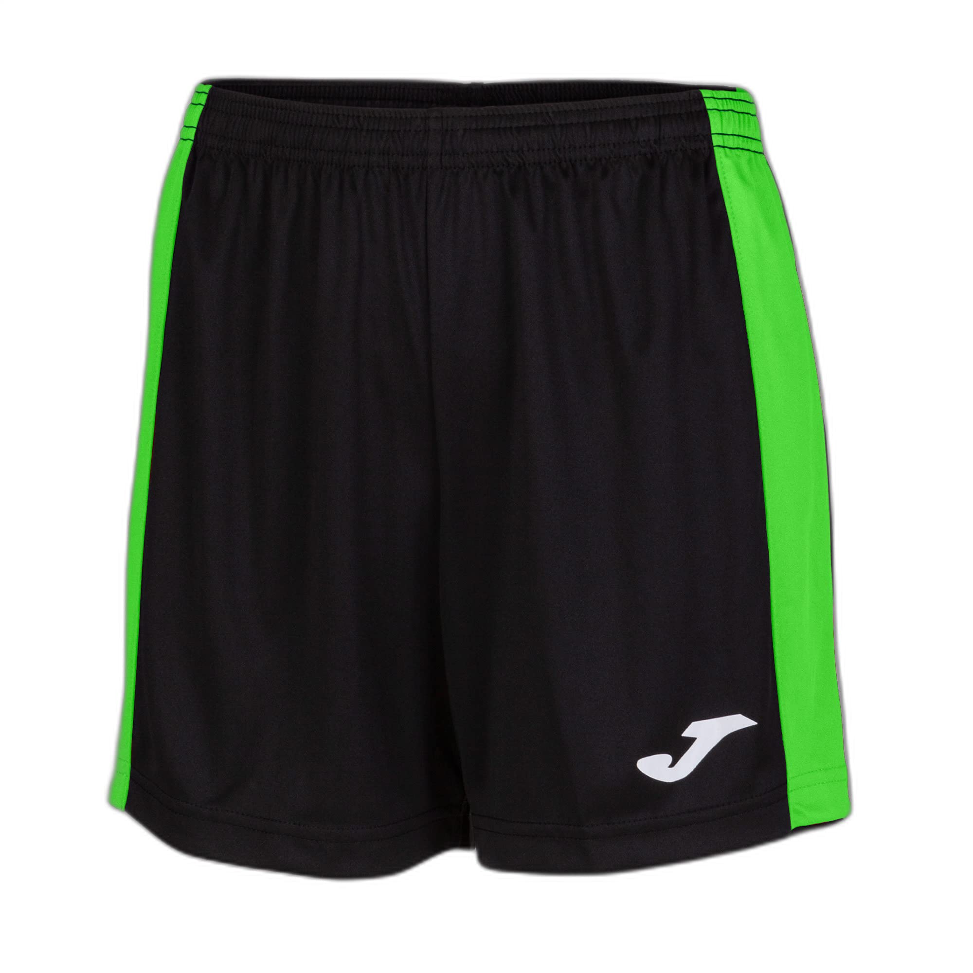 Joma Short Maxi Nero Verde Fluoro - Pantaloncini Unisex Adulto - 4