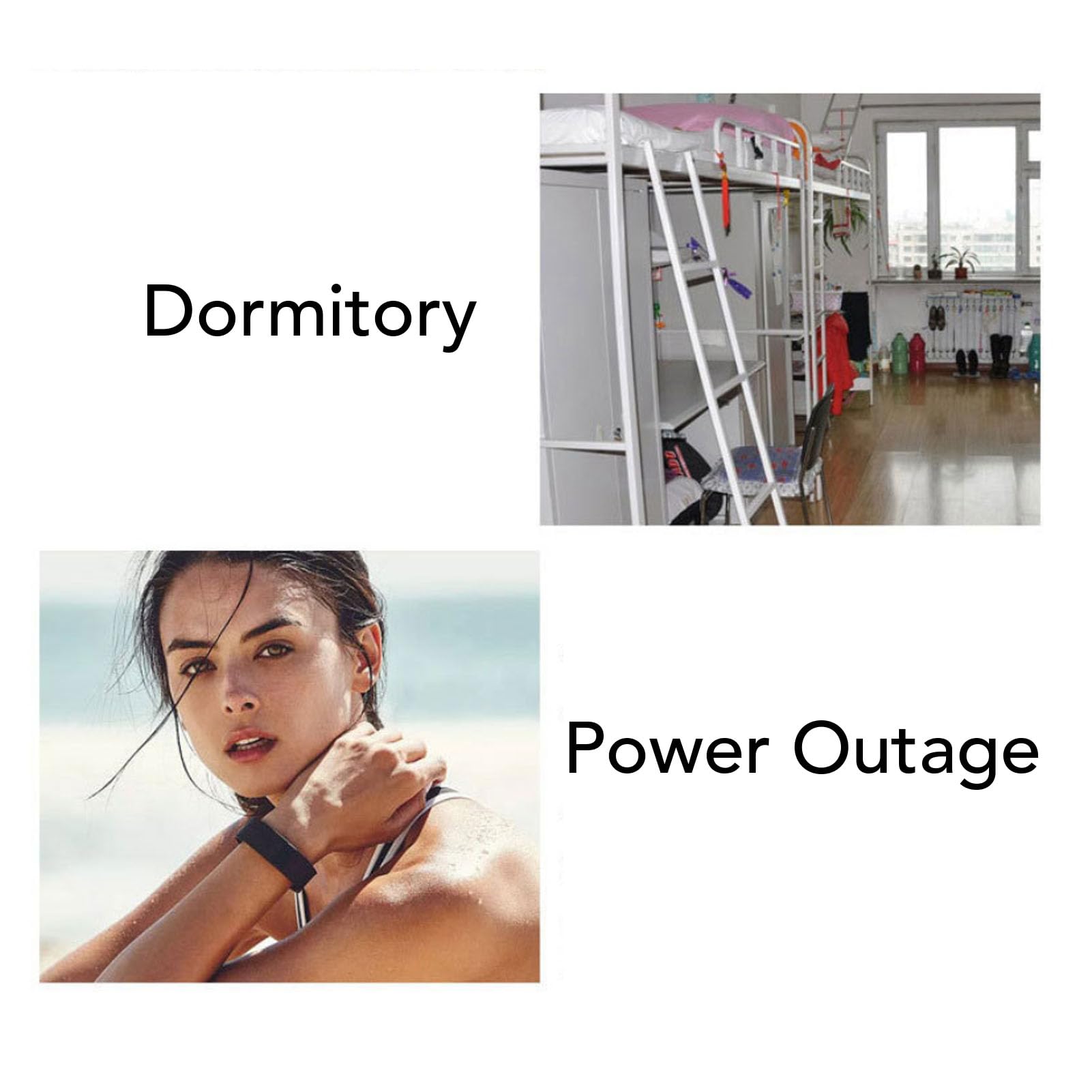 Haofy Générateur D'énergie Solaire Portable avec Panneau Solaire et Lumières LED, Grande capacité 6000 MAh Centrale électrique Portable D'urgence à Domicile, Camping, Extérieur