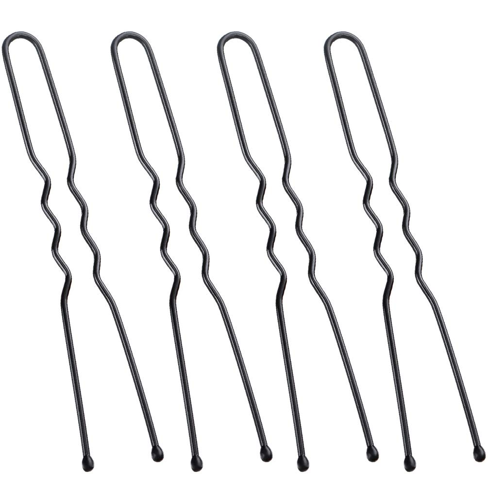 180 Pack U Shaped Hair Pins, KINGMAS U Shaped Bobby Pins Bun Hair Pins with Storage Box (2 inch)