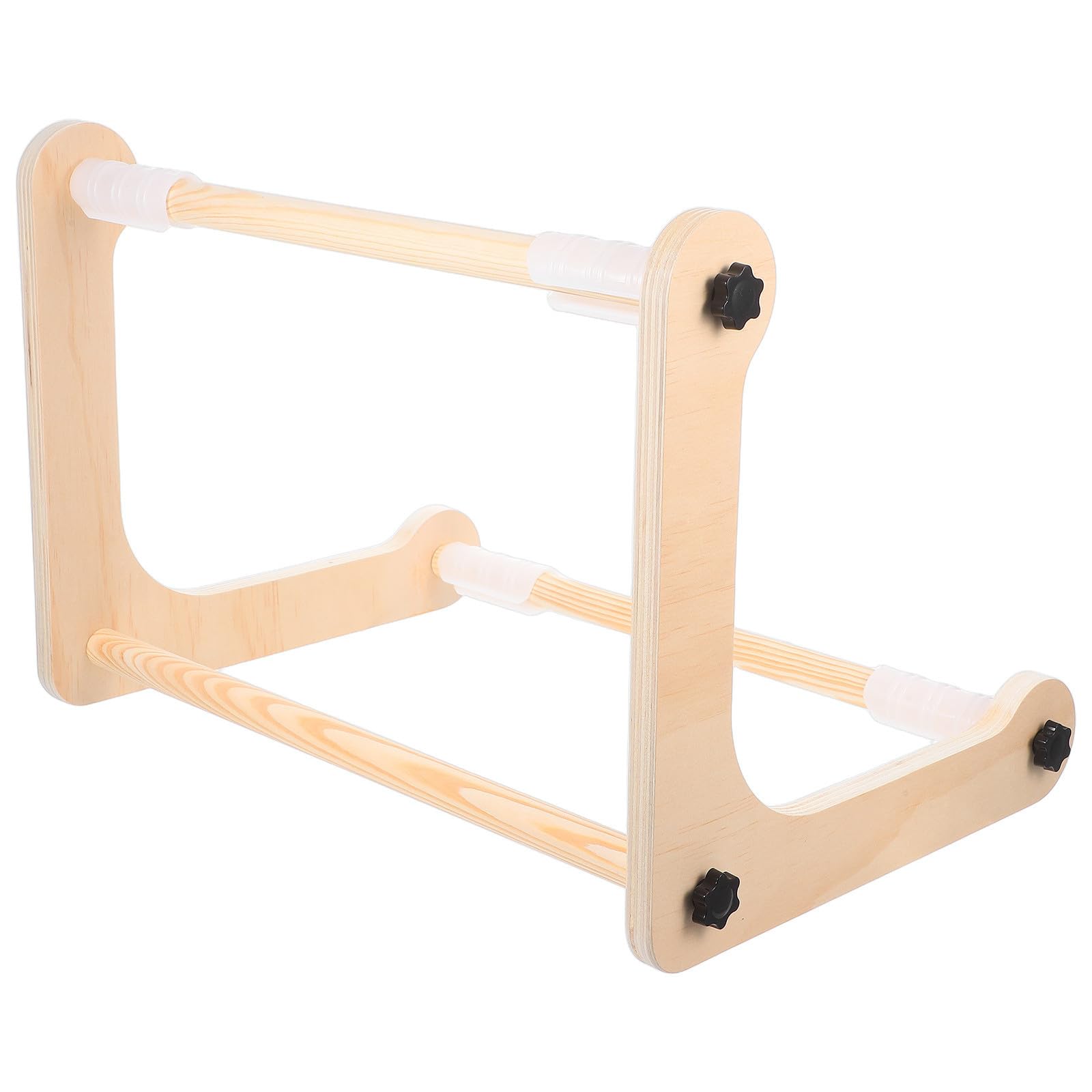 MAGICLULU Supporto per Ricamo Punto Croce Regolabile in Legno Telaio da Ricamo da Tavolo Khaki Compatto Stabile Assemblabile in 2 Misure e Cucito Fai
