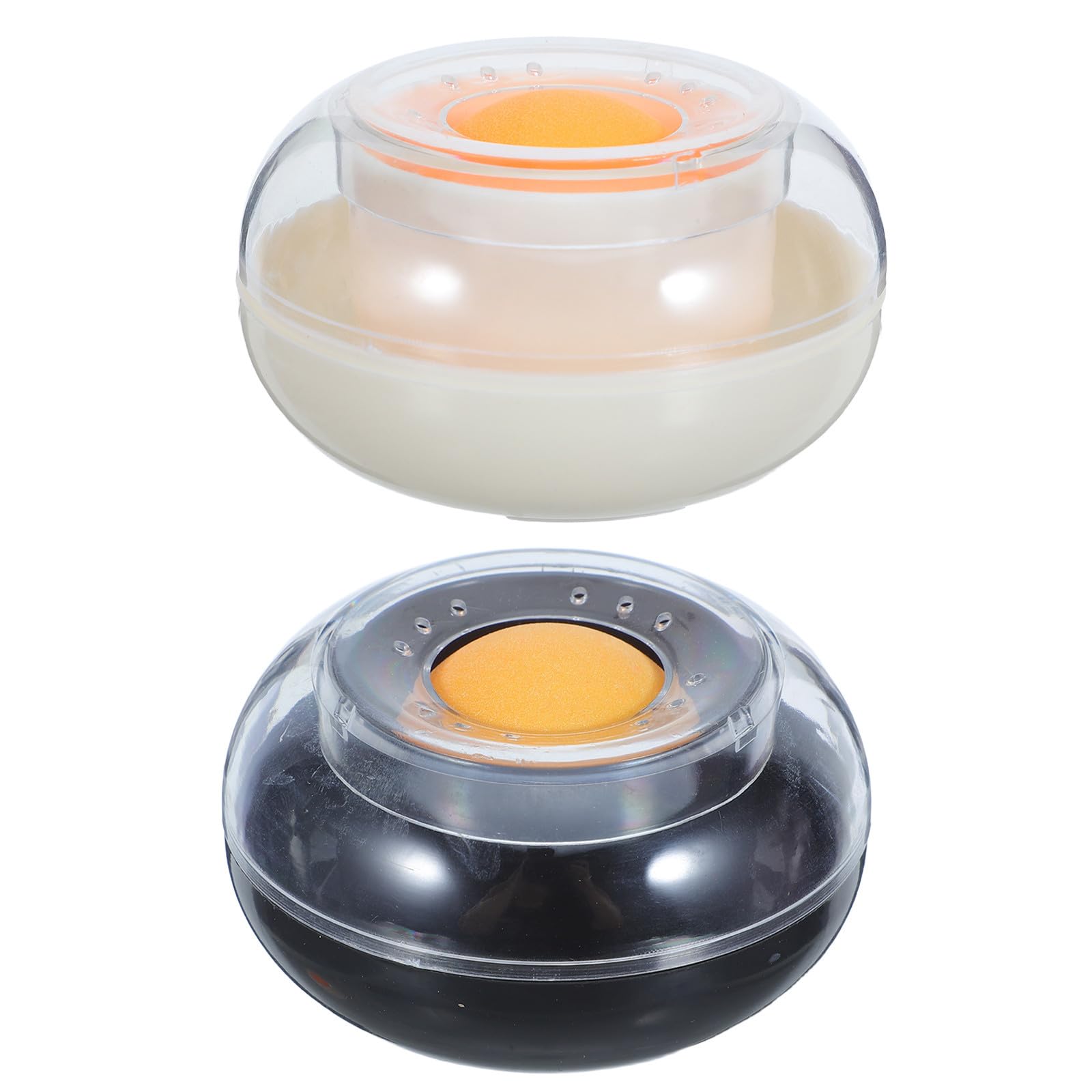 Tofficu 2pcs Finger Moistener with Roll Ball for Counting Money and Sorting Paper, Plastic Fingertip Moisturiser with Easy Refilling and Spill-Free Design, for Cashier Environments