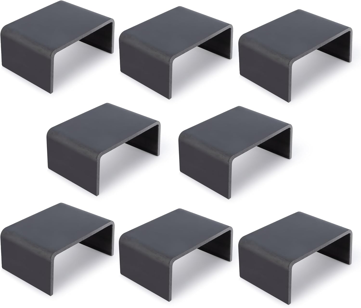 Lonffery 2x4 Steel Trailer Stake Pocket - 12PCS Weld-On Stake Pocket, Utility Trailer Accessories, Heavy Duty Truck Side Pocket Tie Down