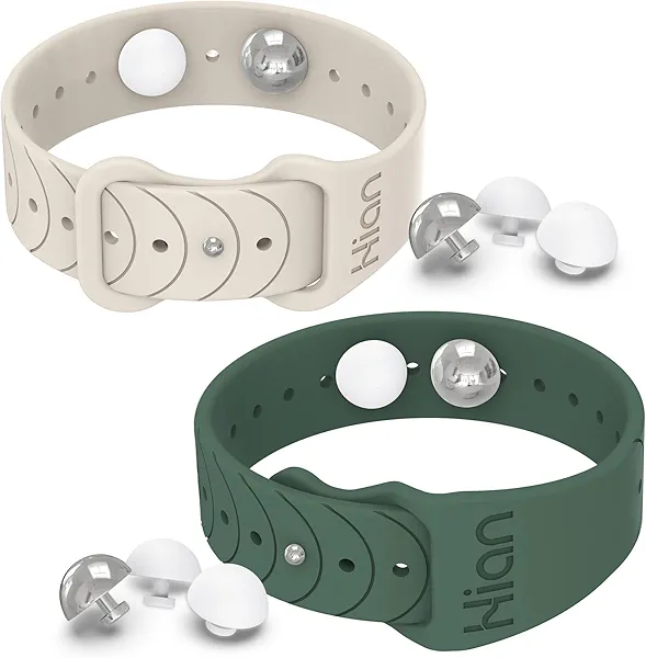 Motion Sickness Bracelets Sea Sickness Wristbands for Motion Sickness/Morning Sickness/Pregnancy Nausea Anti Nausea Bands Acupressure Wristband Motion Sickness Bands（1Pair-Pine Green+Starlight）