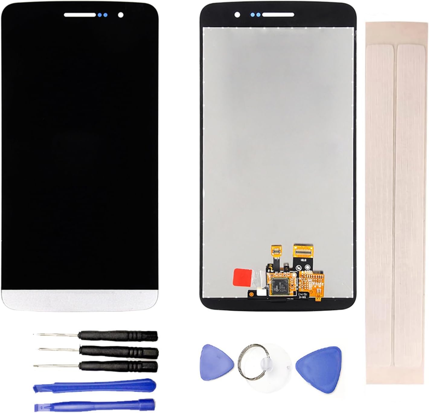 LCD Display & Replacement Touch Screen Digitizer Assembly with Free Tools for L-G Zone X180 for Ray X190 White