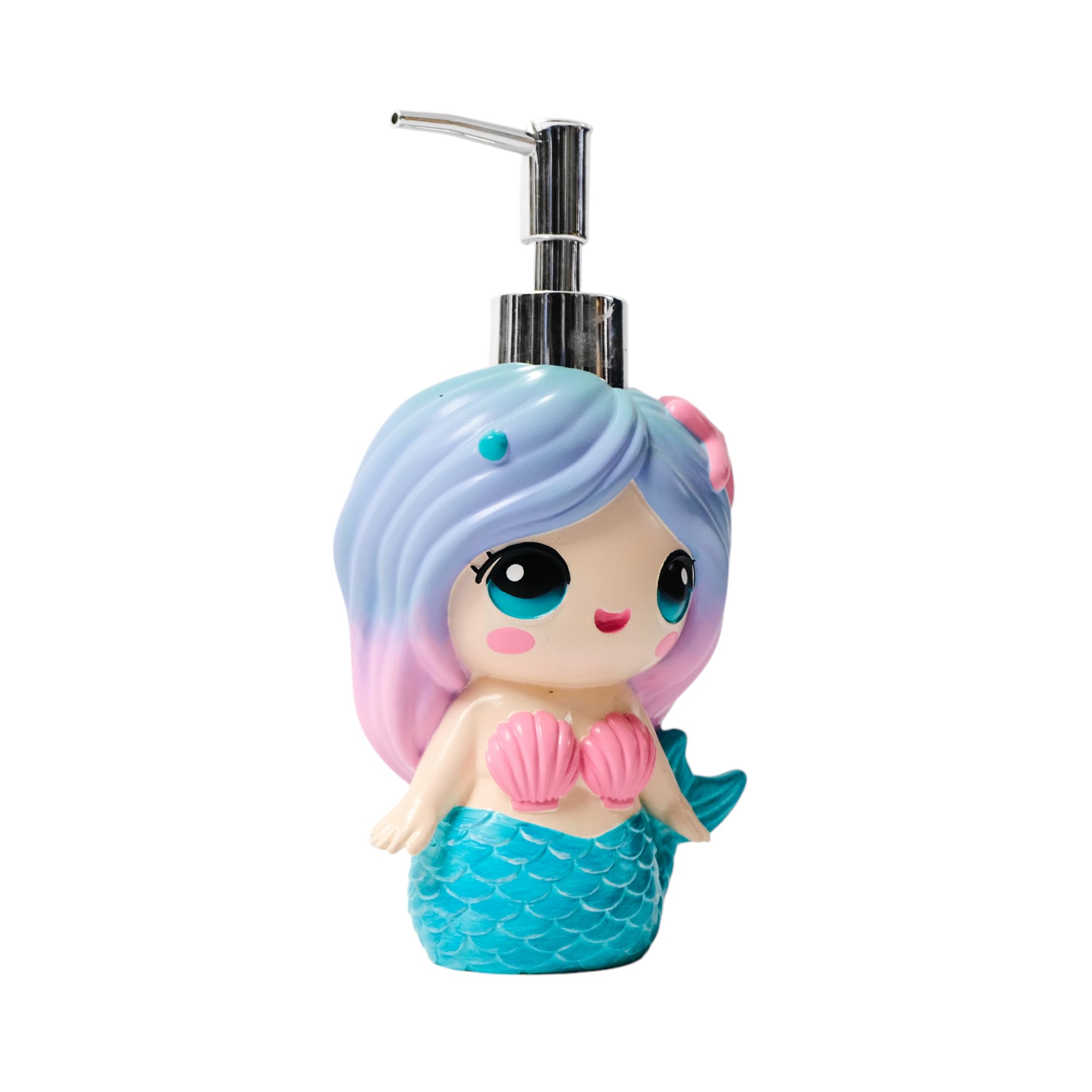 Mondeluna Mermaid Soap Dispenser, Cute Soap Dispenser, Mermaid Bathroom Decor, Hand Soap, Shampoo, Shower Gel Dispenser, Suitable for Bathrooms,