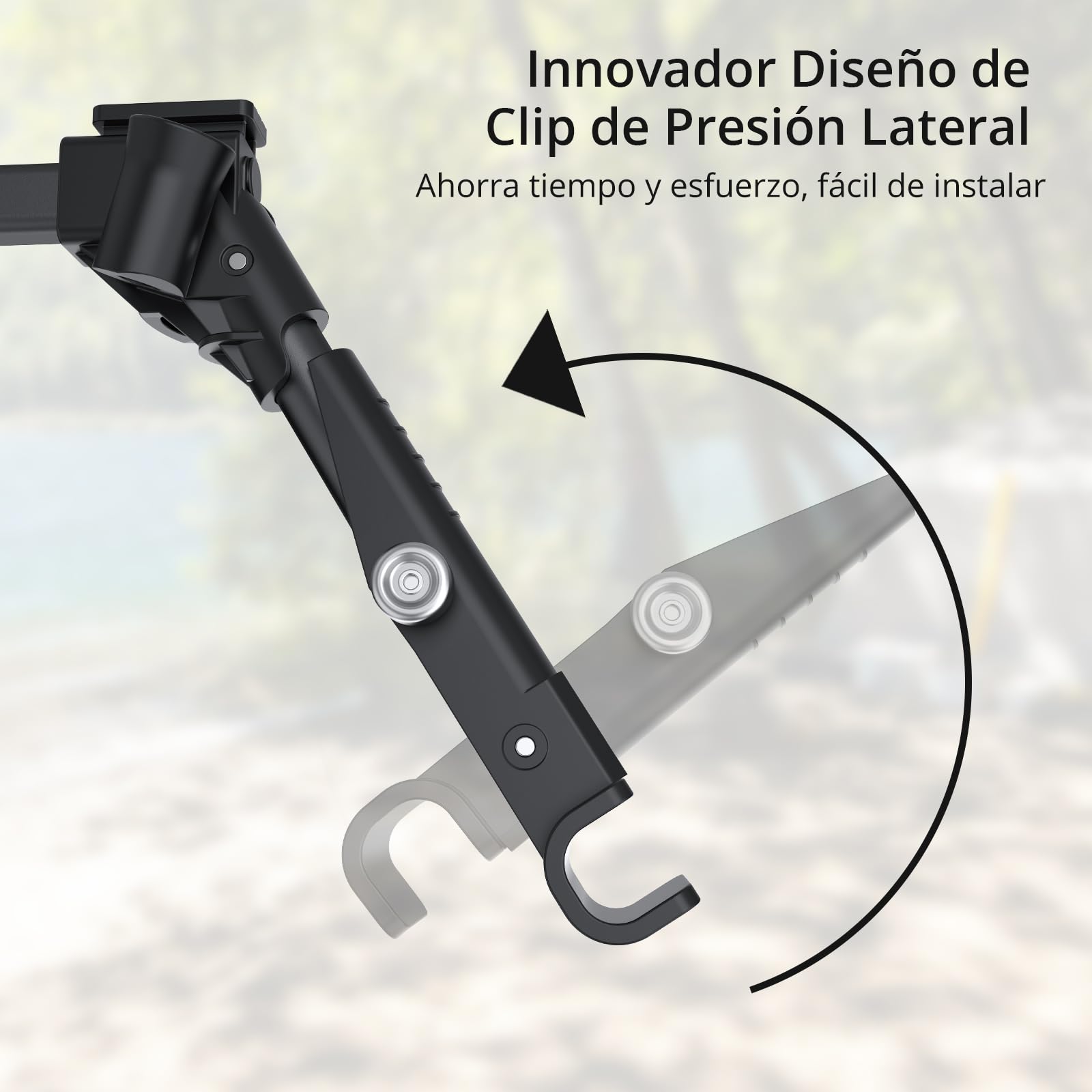 Anbte Cama de Camping Plegable 191 x 70 x 20 cm Cuna de Acampada Ultraligera Tubo de Aluminio con Capacidad de Carga de hasta 125 kg para Viajes, Playa, Jardín, Oficina, Interior y Exterior (Negro)
