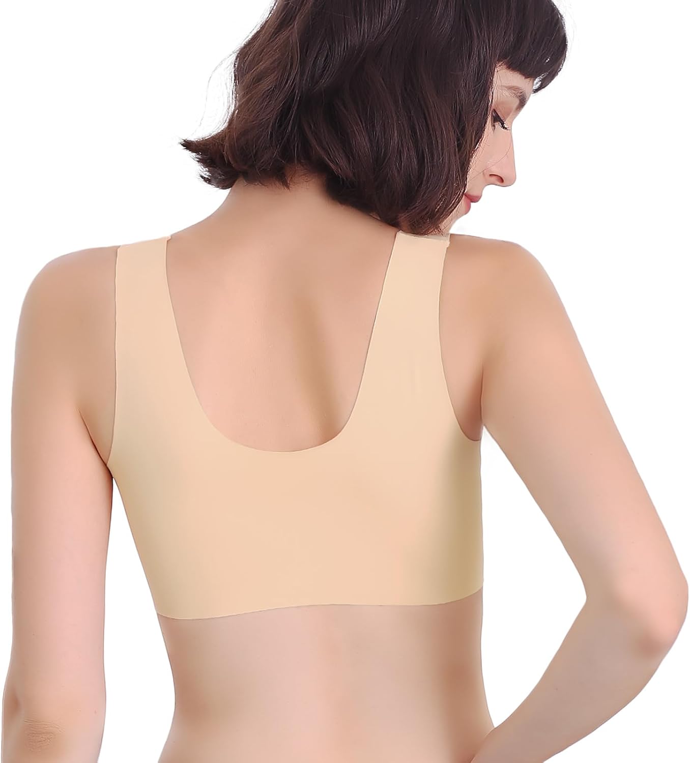 FallSweet Front Close Bra for Women Push Up Wirefree Bra Seamless No Dig Comfort Brassiere - Image 3