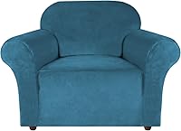 Vista 42 de Turquoize Fundas de terciopelo para sillas reclinables con bolsillo, fundas elásticas para sillas reclinables, 1 pieza de terciopelo para muebles