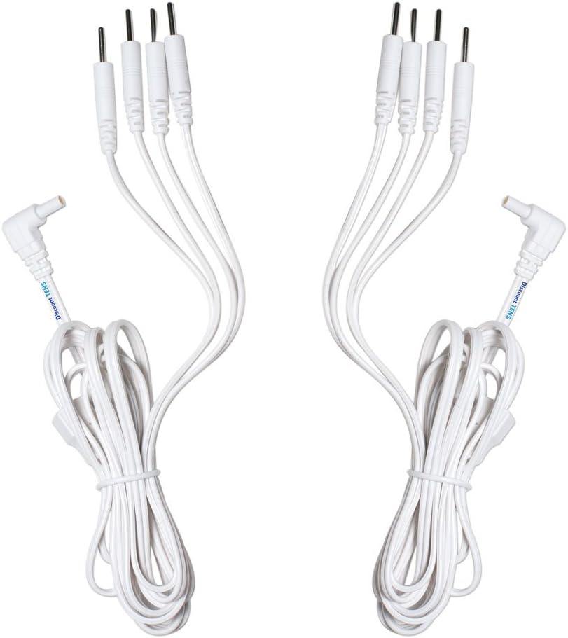 Discount TENS - Lead Wires, Port Doubler, 2.35mm Shielded Plug to Four 2mm Pin Connectors - Pack of 2