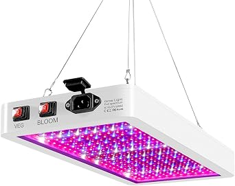 LED Grow Lights for Indoor Plants 1000W Full Spectrum Double Switch Plant Light for Hydroponic Indoor Plants Veg and Flower with Veg & Bloom & Veg-Bloom 3 Modes Plant Growing Lamps