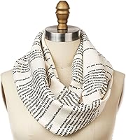 Storiarts Pride & Prejudice Book Scarf - Handmade Cotton Jersey Infinity Literary Scarf for Austen Fans & Readers