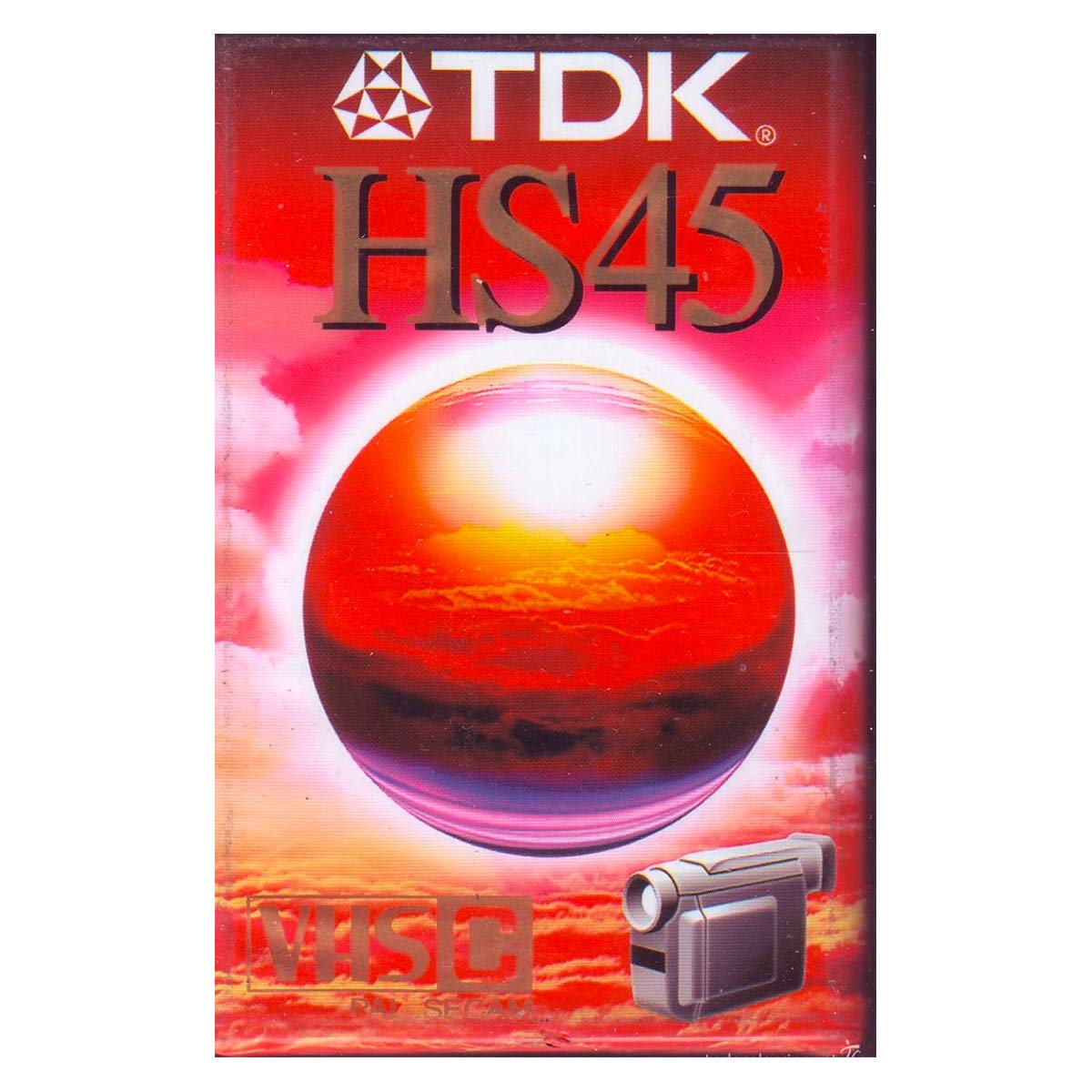 CASSETTES VHS-C TDK HS 45 MINUTES PAL SECAM