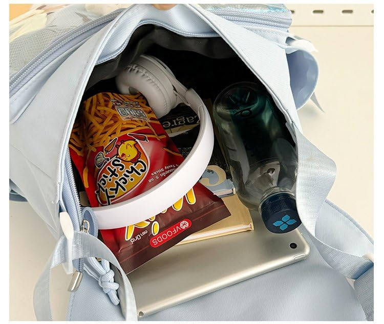 Cute Medium Messenger Bag, Casual Crossbody Bag for Women Aesthetic Bag Ita Bag Tote Shoulder Purse4