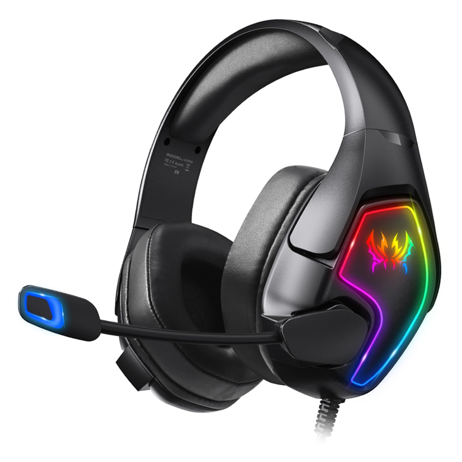 ゲームヘッドホン Gonbouyoku Captain 500 ゲーミングヘッドセット 3WAY接続対応