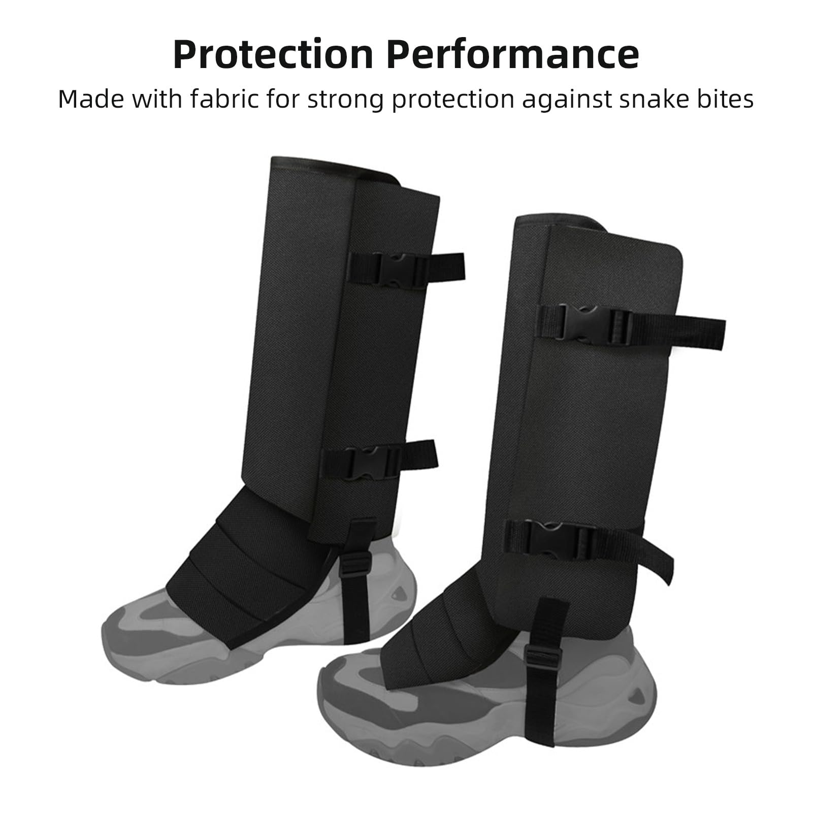 LIXADA Guêtres Anti-Serpents pour la randonnée, légères et Respirantes, Manchons de Jambe Anti-Serpents, Bottes réglables Anti-morsures de Serpents pour Hommes et Femmes, guêtres Anti-Serpents