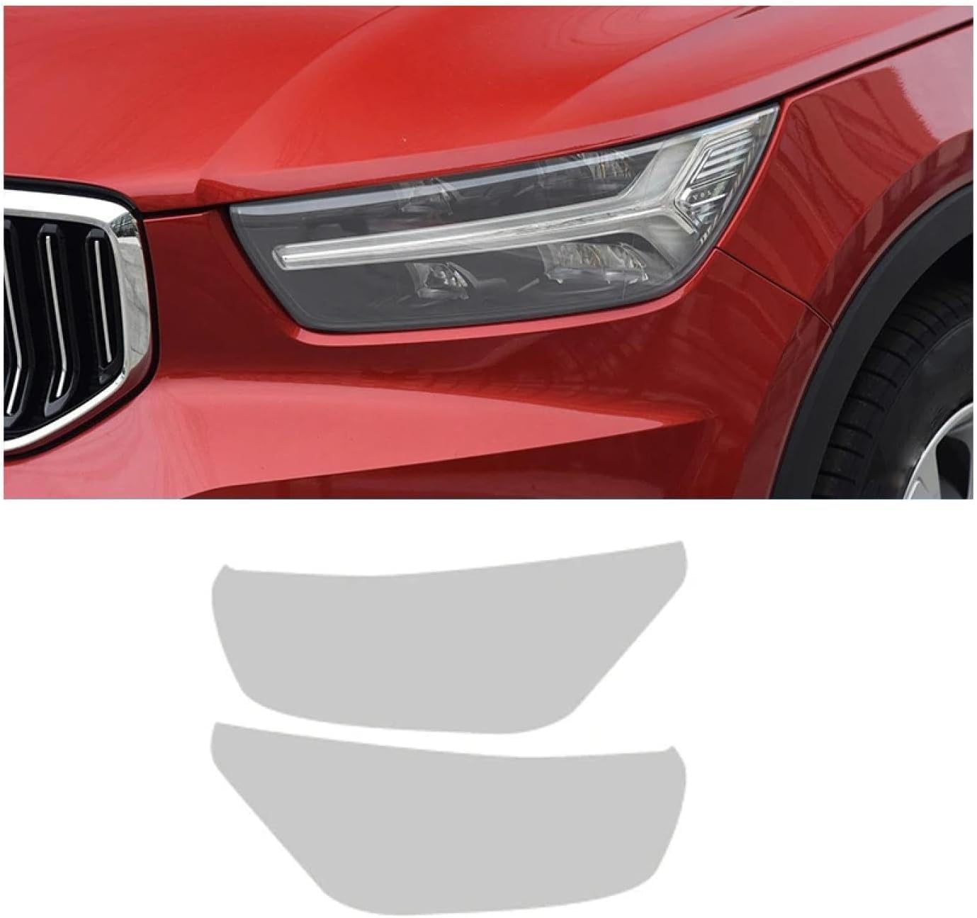 SamLng Car Front Light Film for XC40 2019-2024 Car Headlight Protective Film Car Front Headlamp Protection Film car Lights Film Headlight Anti-Scratch Non-Yellowing Protective Film