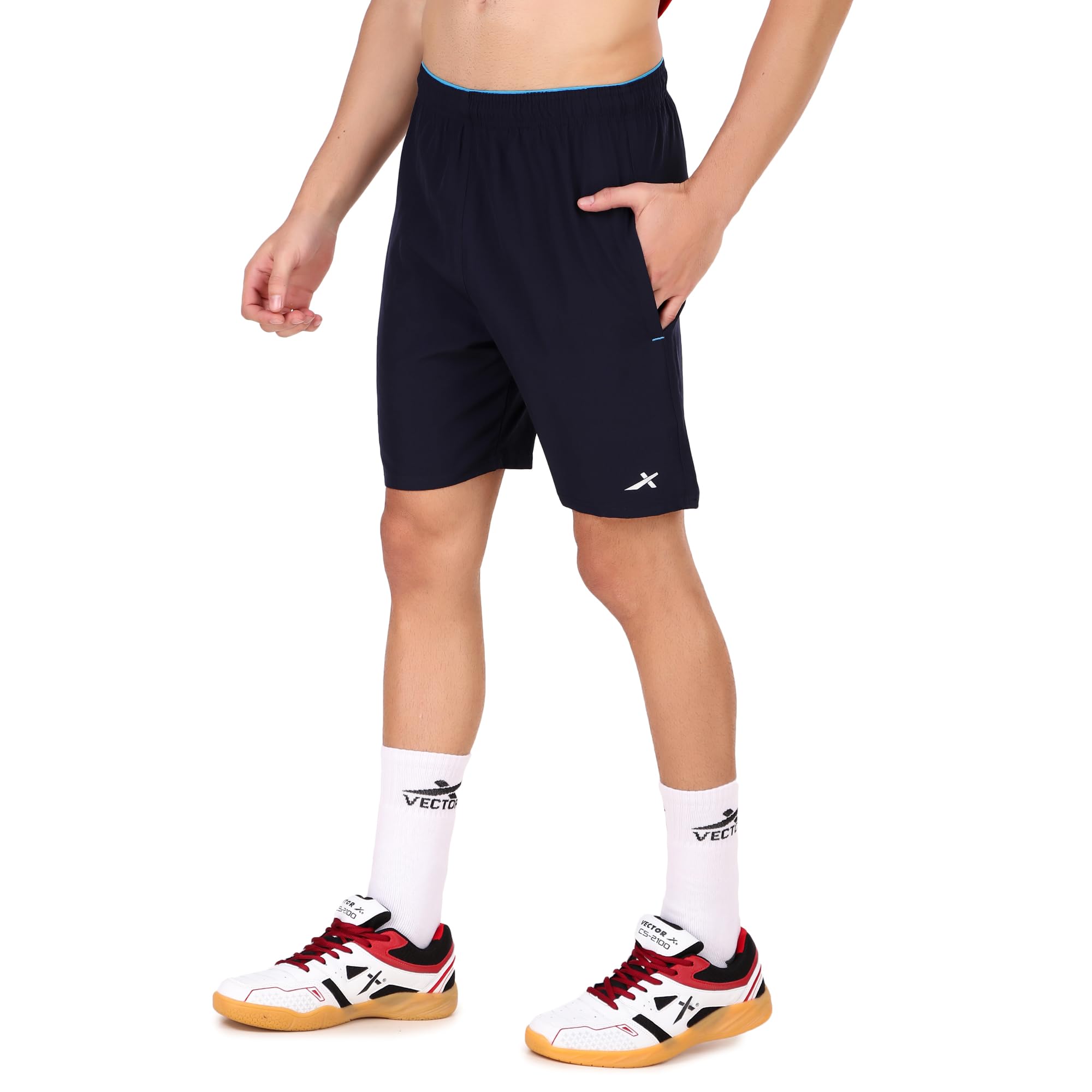vector x Solid Men Sports Shorts Polyester with Right Pocket (Pack of 1)-picture-35