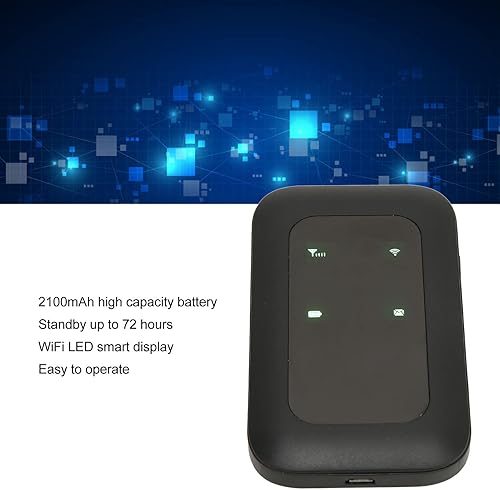 Miniatura 4 de H806 Hotspot WiFi móvil portátil, pantalla inteligente LED, tarjeta multifuncional insertada de alta velocidad WiFi móvil Hotspot para viajes al