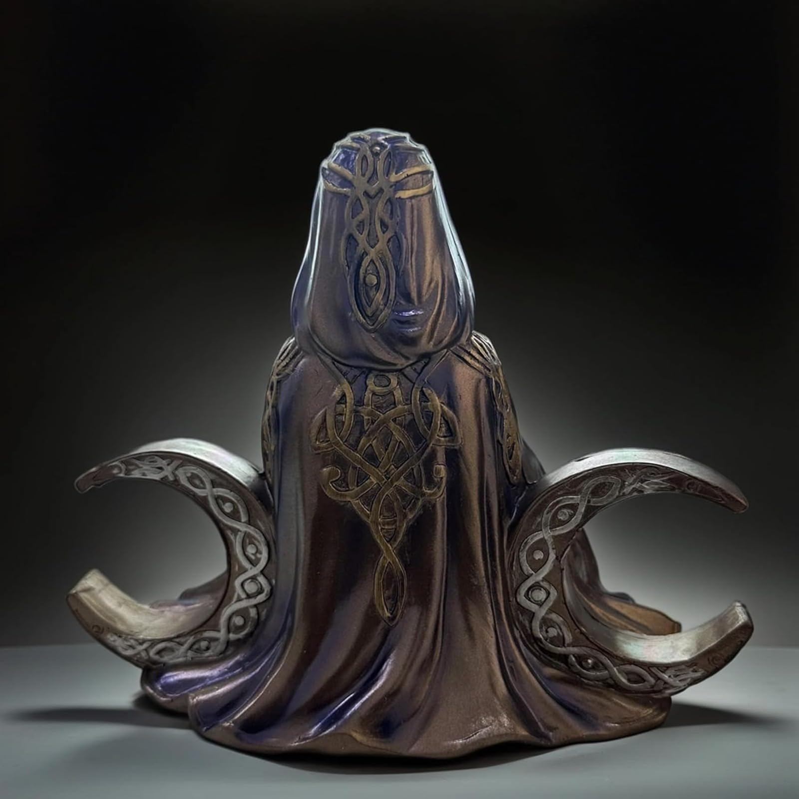 Statua della Dea Madre Terra, scultura Gaia per altare, figurina in resina della dea della luna, decorazione rispettosa dell'ambiente, regalo di meditazione per gli appassionati