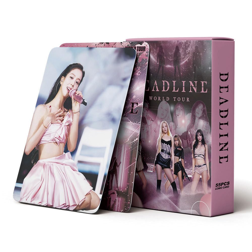 Black Pink Photocard 55Pcs,Kpop BP Lomo Cards,Black Pink
